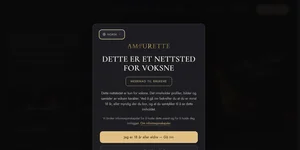 Vorschau der offiziellen norwegischen Amourette-Plattform mit BankID-Verifizierung