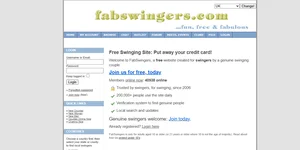 FabSwingers offizielle Homepage und britisches Club-Gästelistenverzeichnis in der Vorschau