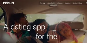 Feeld Dating-App Benutzeroberfläche für aufgeschlossene Paare und Singles