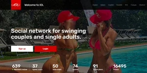 Vorschau des offiziellen italienischen Swinger- und Club-Privé-Portals IOL.im
